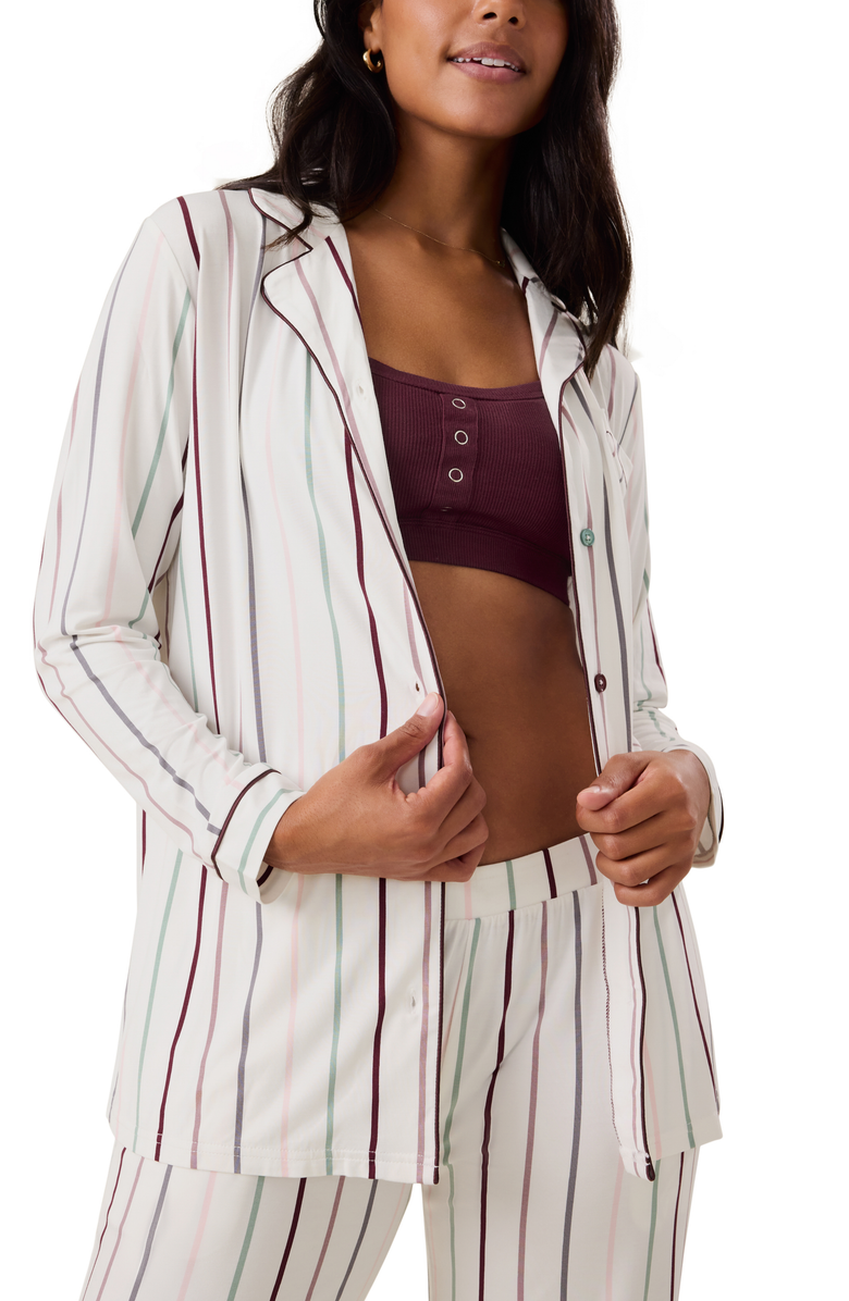 Kindred Bravely Clea Long Sleeve Pajama Set, Alternate, color, Classic Stripe