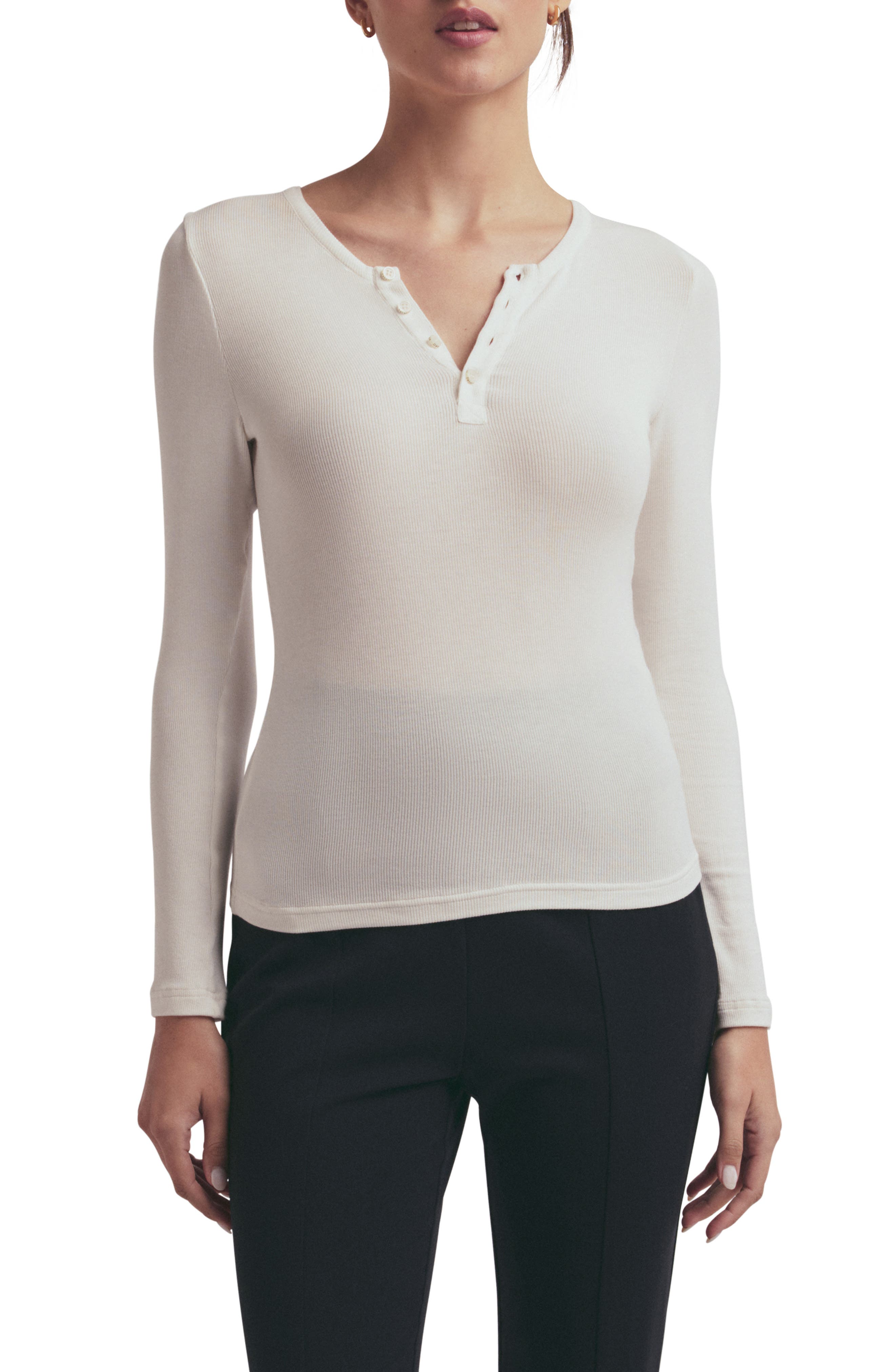 The Long Sleeve Rib Henley - image 3