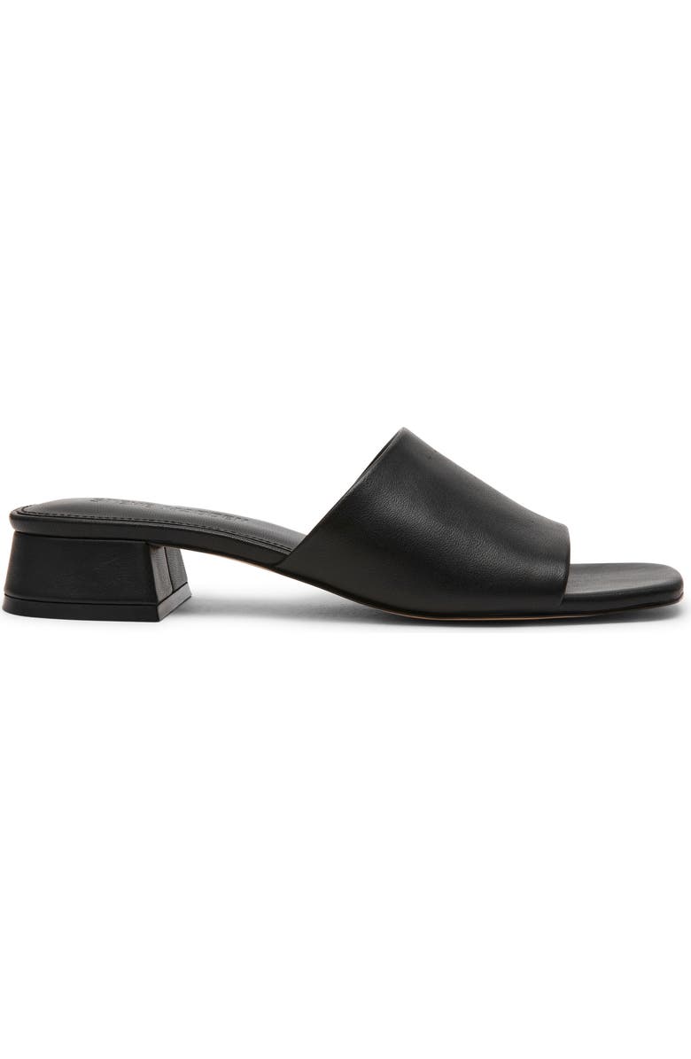 Steve Madden Montgomery Block Heel Sandal, Alternate, color, Black Leather