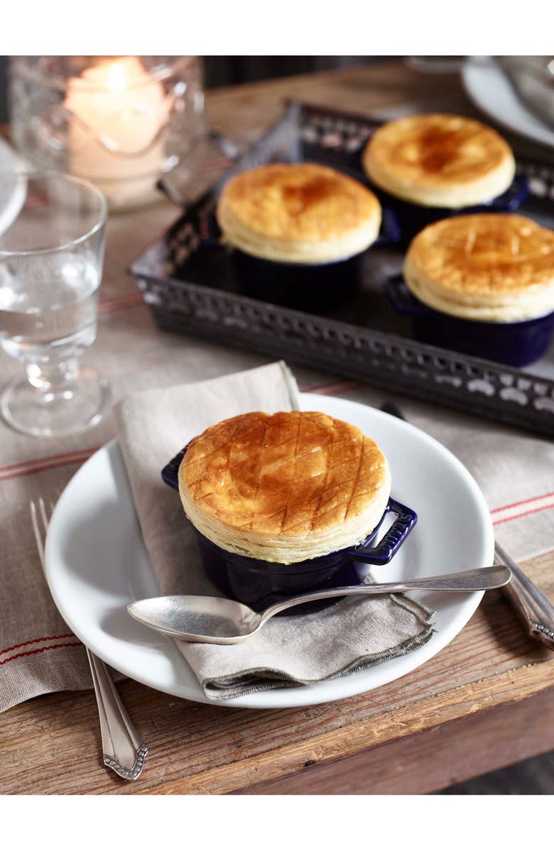 Staub Dark Blue 3-Piece Mini Round Cocotte Set, Alternate, color, Dark Blue