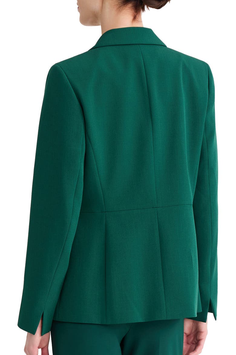 Notch Collar Waist Seam Jacket, Alternate, color, EVERGREEN