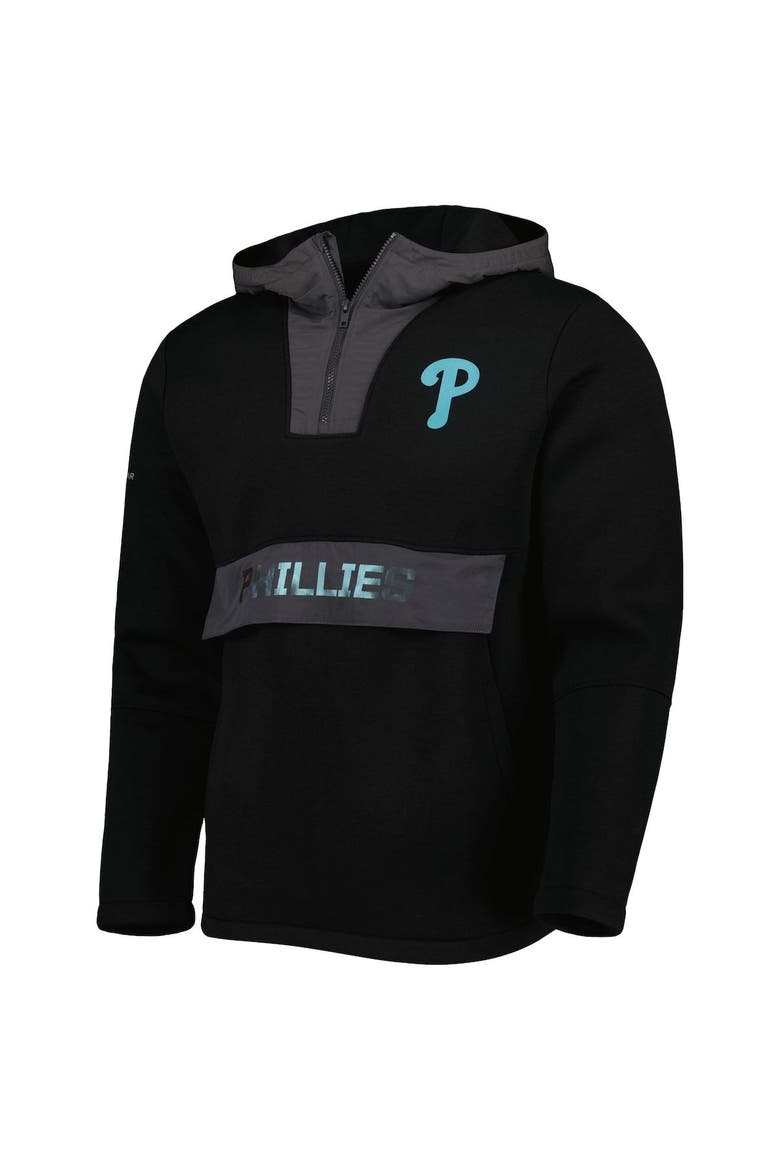 Men's Levelwear Black Philadelphia Phillies Ruckus Quarter-Zip Hoodie, Alternate, color, Black