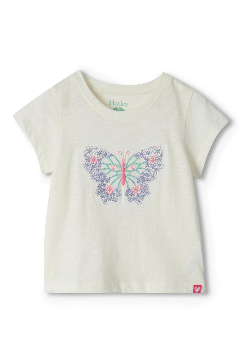 Kids' Butterfly T-Shirt & Leggings Set, Alternate, color, NATURAL