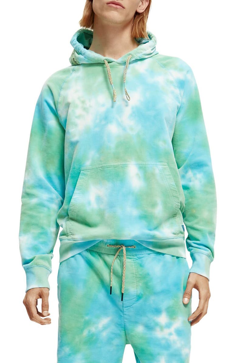 Scotch & Soda Organic Cotton Corduroy Hoodie, Main, color, 