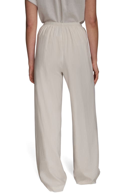 Shop Donna Karan New York Linen Blend Wide Leg Pants