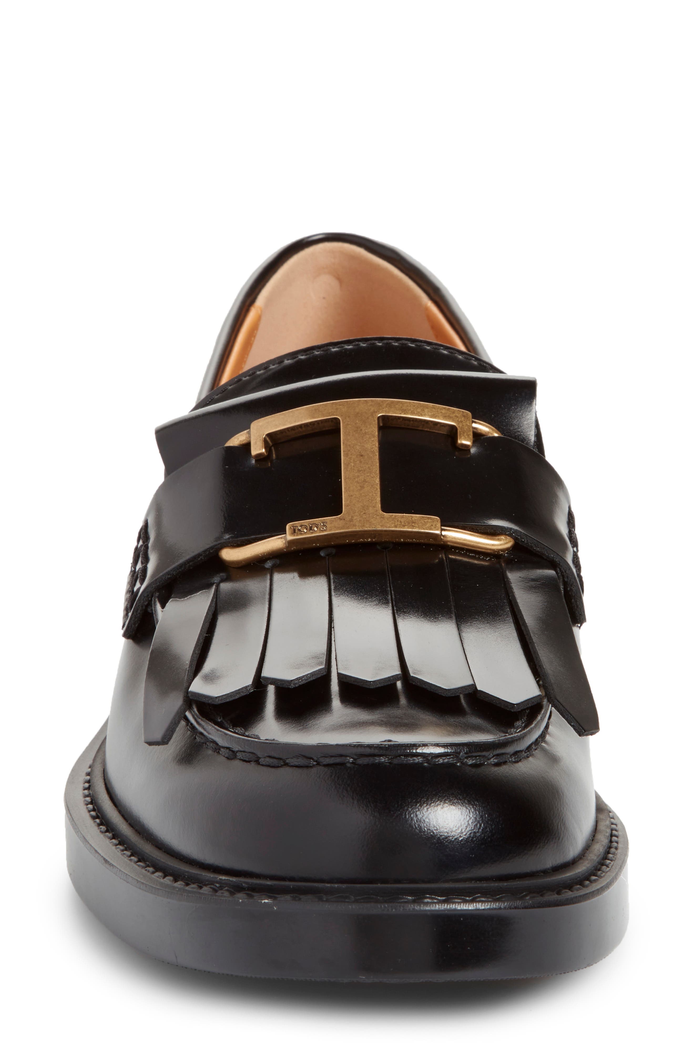 Tod's Buckle Kiltie Loafer, Alternate, color, 