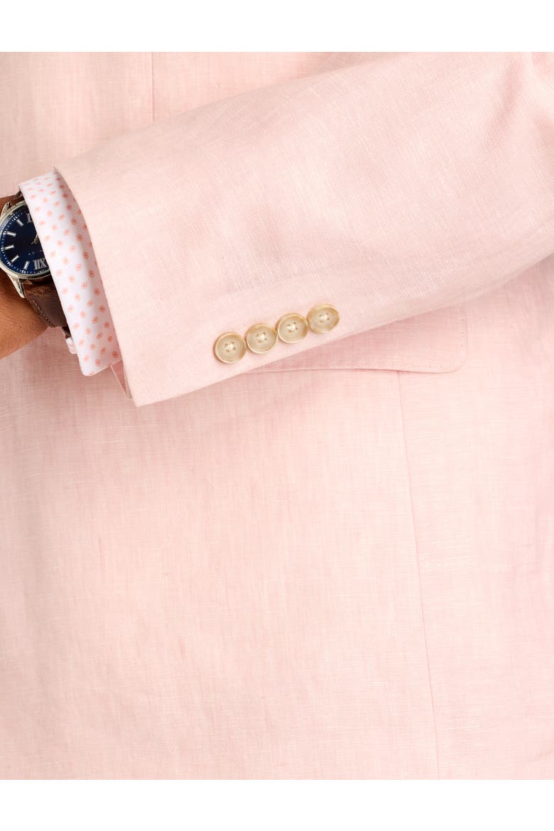 Big & Tall Linen Suit Jacket V2, Alternate, color, PINK