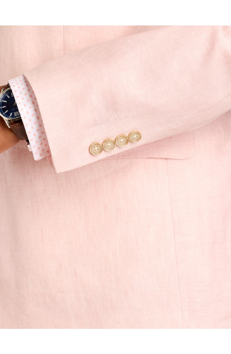 Tallia Big & Tall Linen Suit Jacket V2, Alternate, color, Pink