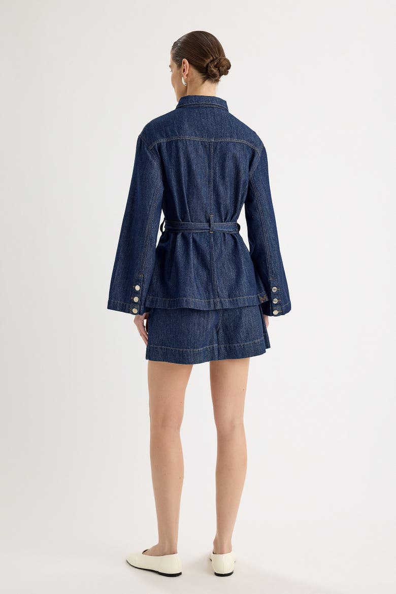 Elora Jacket, Alternate, color, Dark Blue Wash
