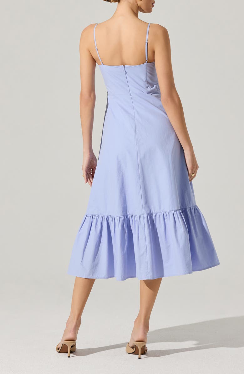 Twisted Bow Detail Cotton Dress