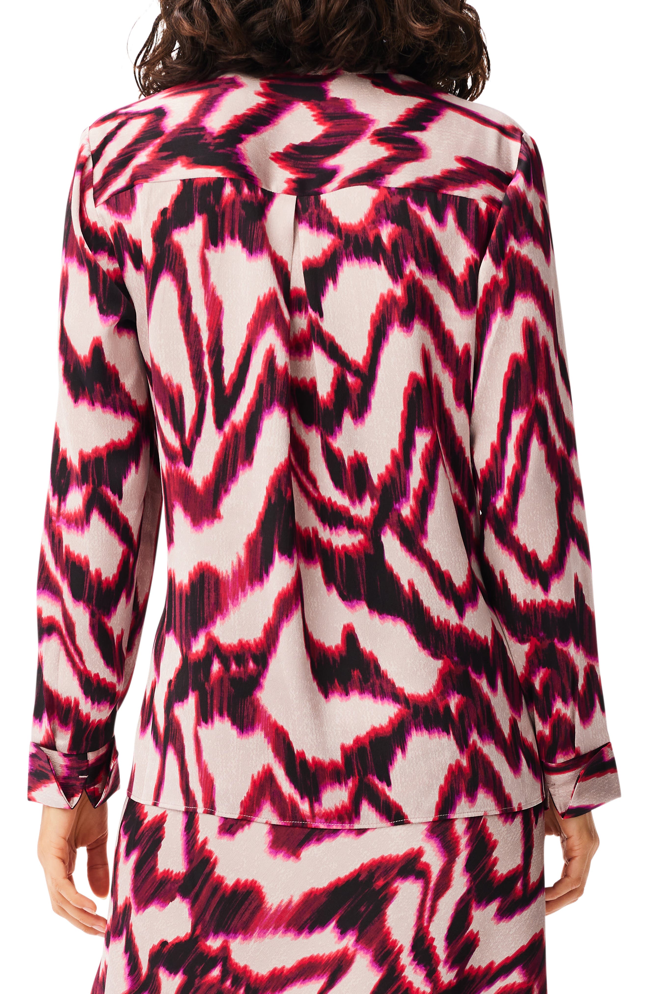 Blurred Ikat Button-Up Shirt - image 2