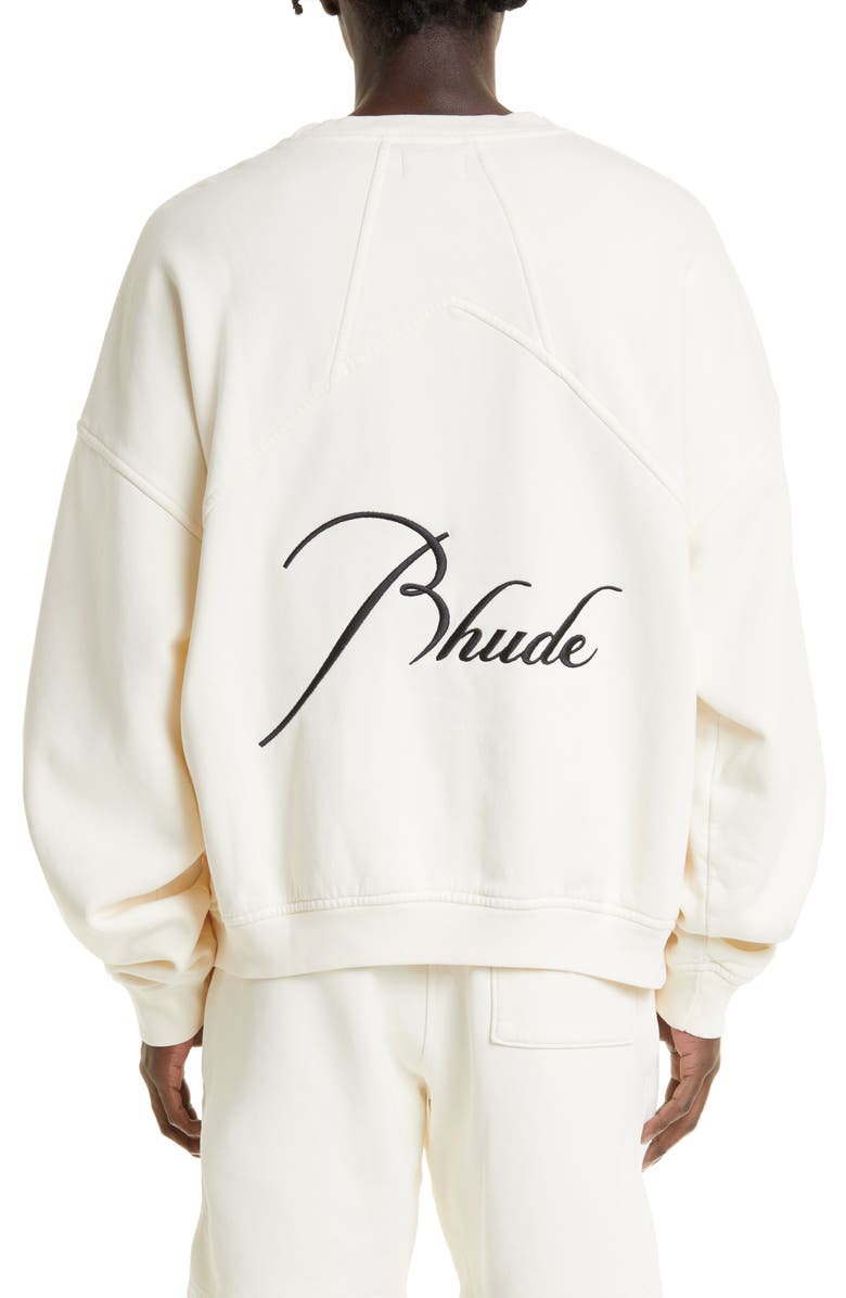 Rhude Embroidered Logo Sweatshirt, Alternate, color, 