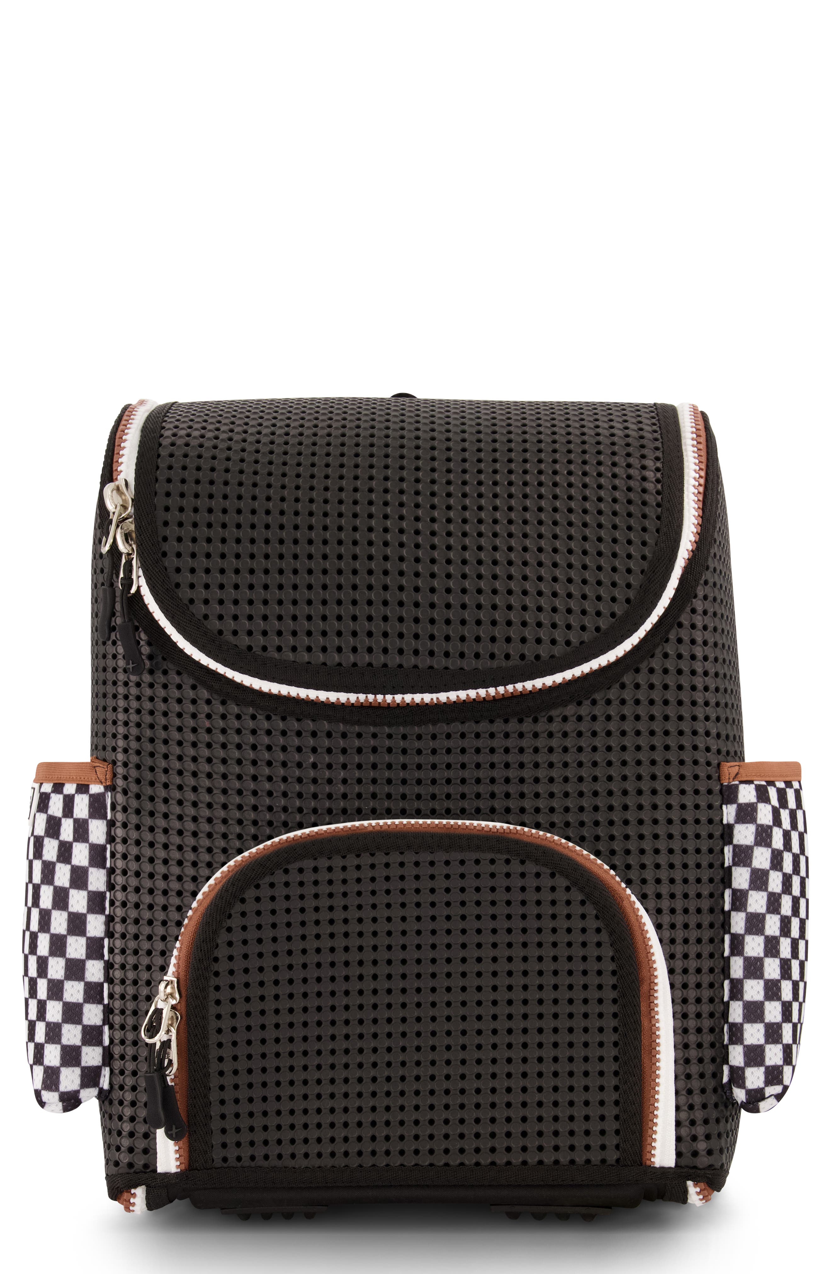 Light+Nine Kids' Checkered Student Backpack, Main, color, 