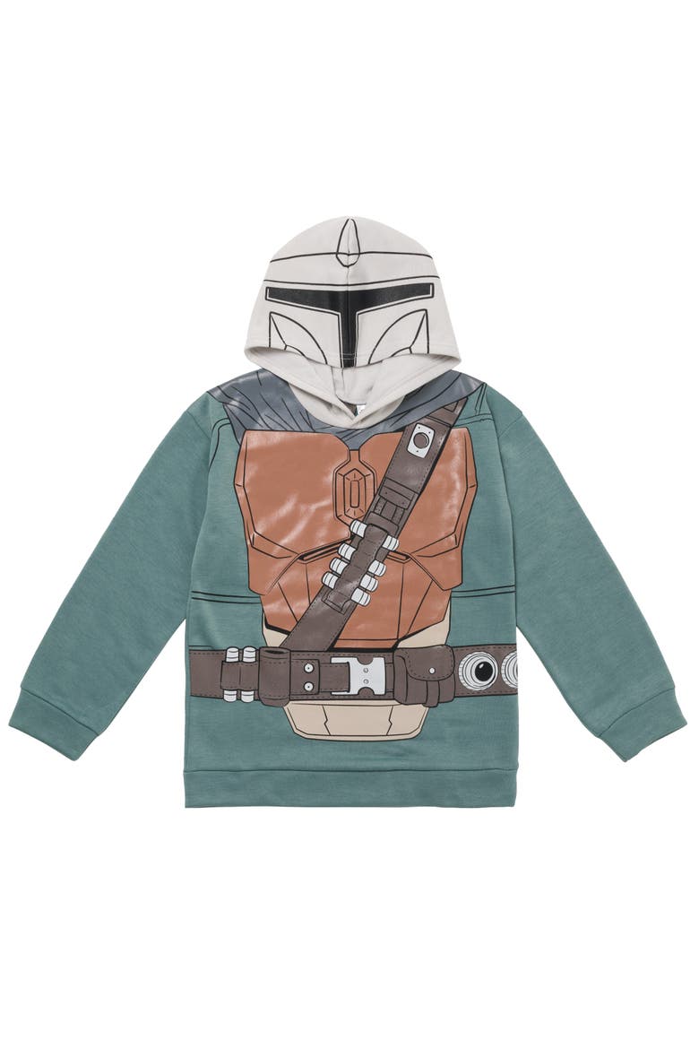 Fleece Hoodie and Pants Set, Alternate, color, Mandalorian Grey
