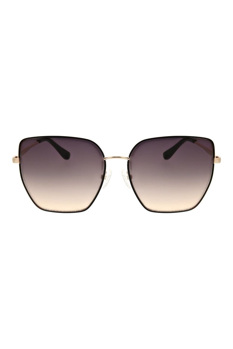 Oversize Sunglasses, Main, color, GOLD/BLACK