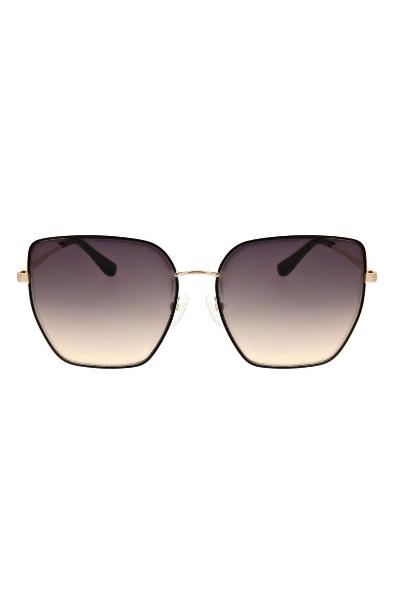 Oscar de la Renta Oversize Sunglasses, Main, color, Gold/Black