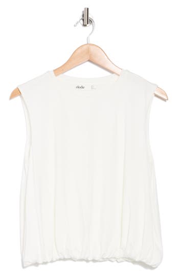 Elodie Sleeveless Bubble Hem Top