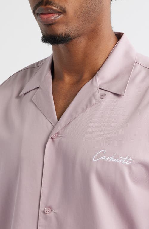 Carhartt Work In Progress Delray Cotton & Lyocell Camp Shirt In Multi