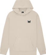 Dalix Womens Butterfly Midweight Fleece Relaxed Hooded Sweatshirt
