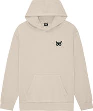 Dalix Womens Butterfly Midweight Fleece Relaxed Hooded Sweatshirt