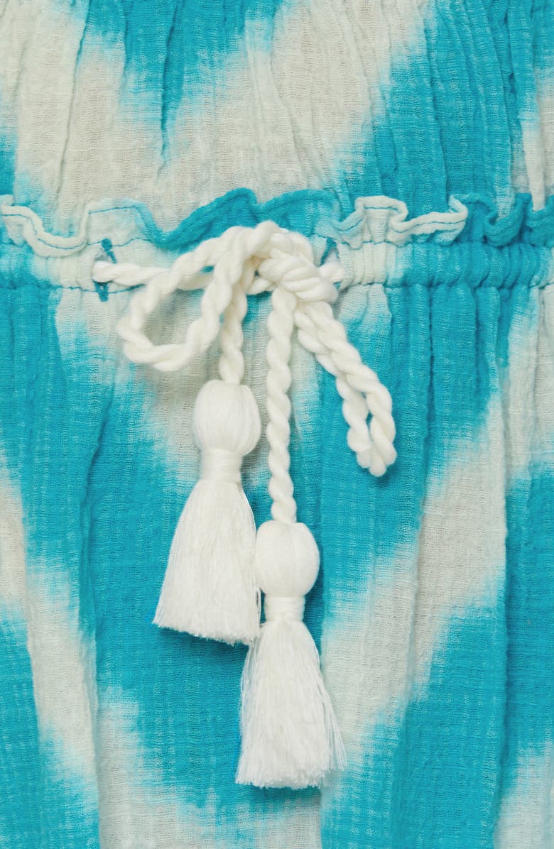 Lucky Brand Ibiza Tie Dye Cotton Blend Gauze Cover-Up Sundress, Alternate, color, 