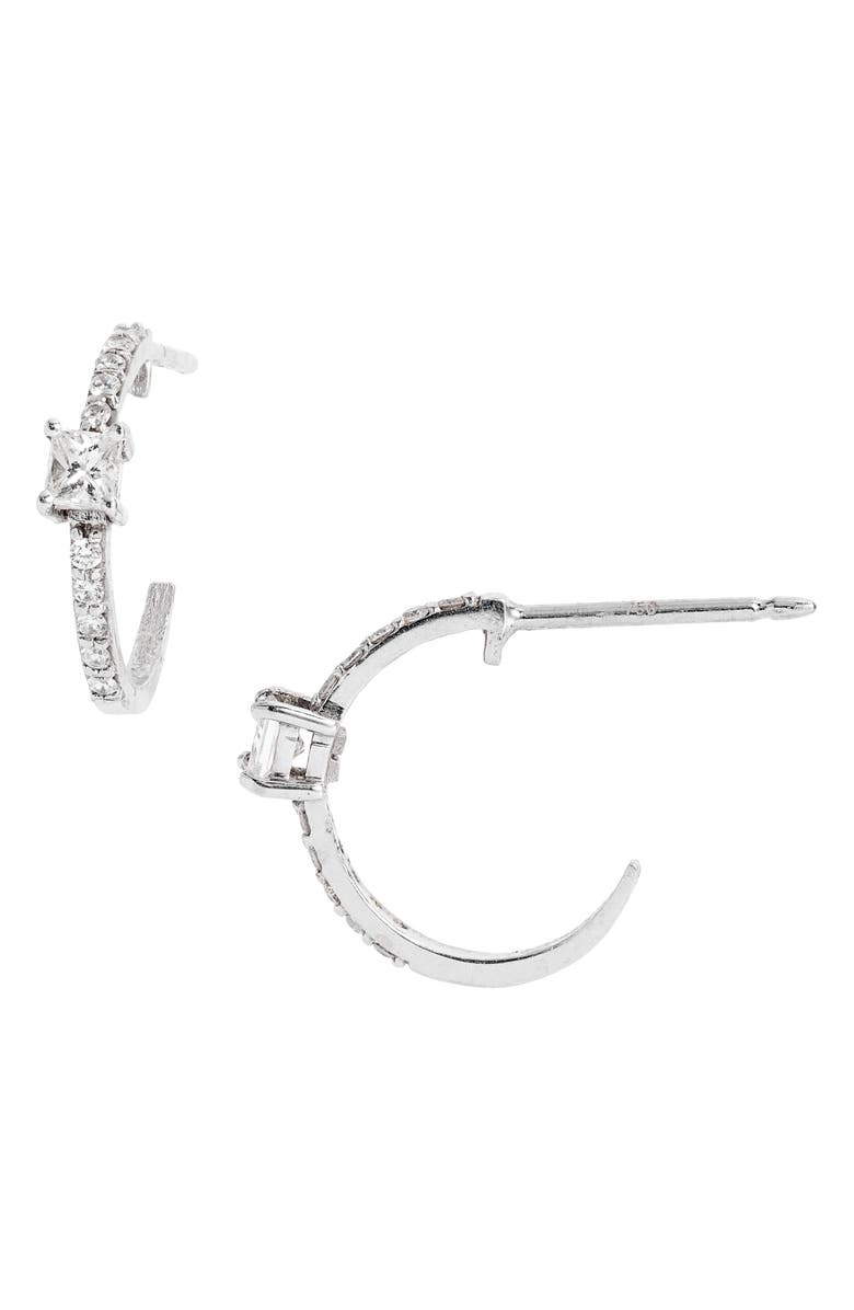 Mindi Mond Fancy Diamond Huggie Hoop Earrings, Main, color,