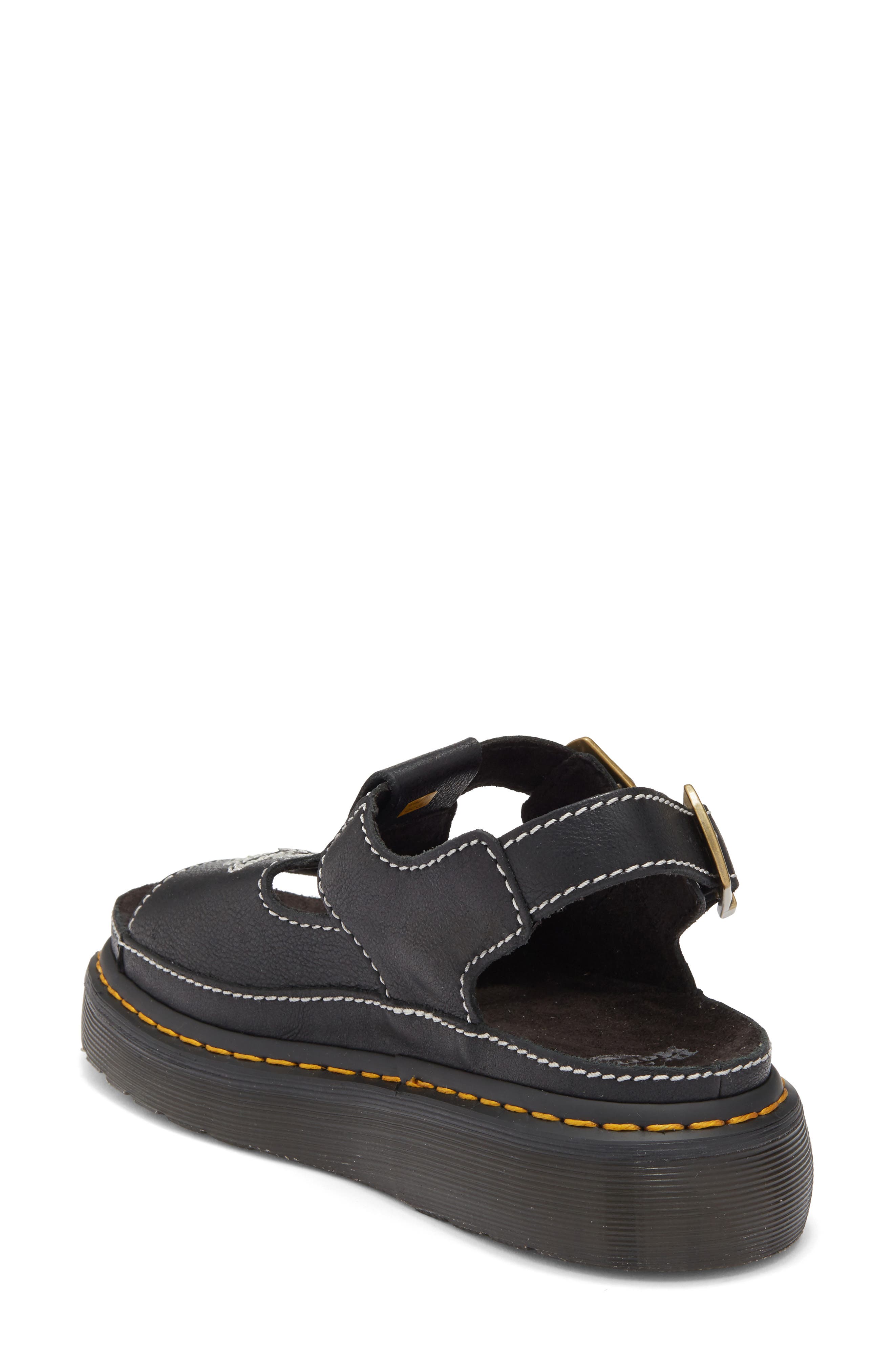 Dr. Martens Dunnet Flower Slingback Sandal, Alternate, color, Black