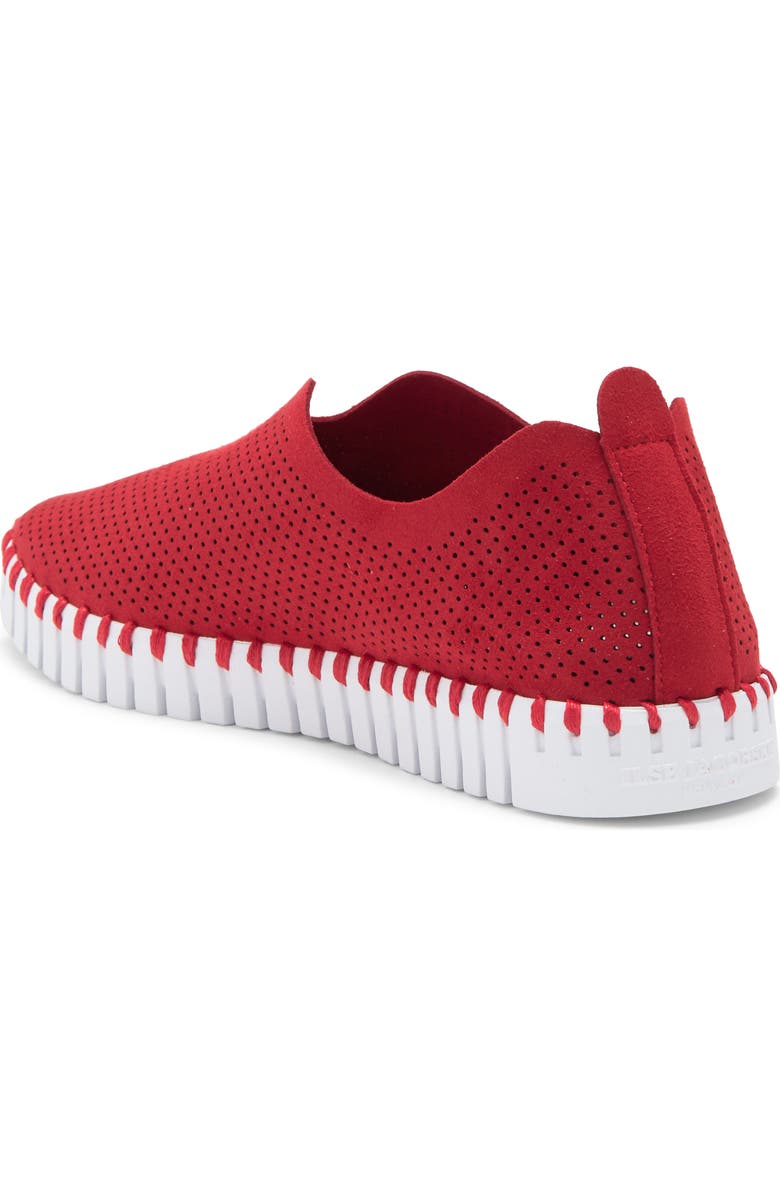 Ilse Jacobsen Tulip Perforated Sneaker, Alternate, color, Deep Red