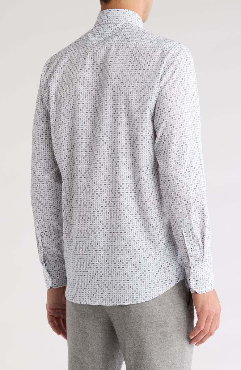 T.R. PREMIUM Ditsy Print Stretch Button-Up Shirt, Alternate, color,