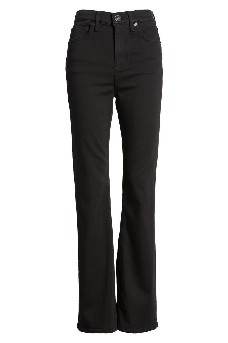 Flexi Peyton High Waist Bootcut Jeans, Alternate, color, BLACK