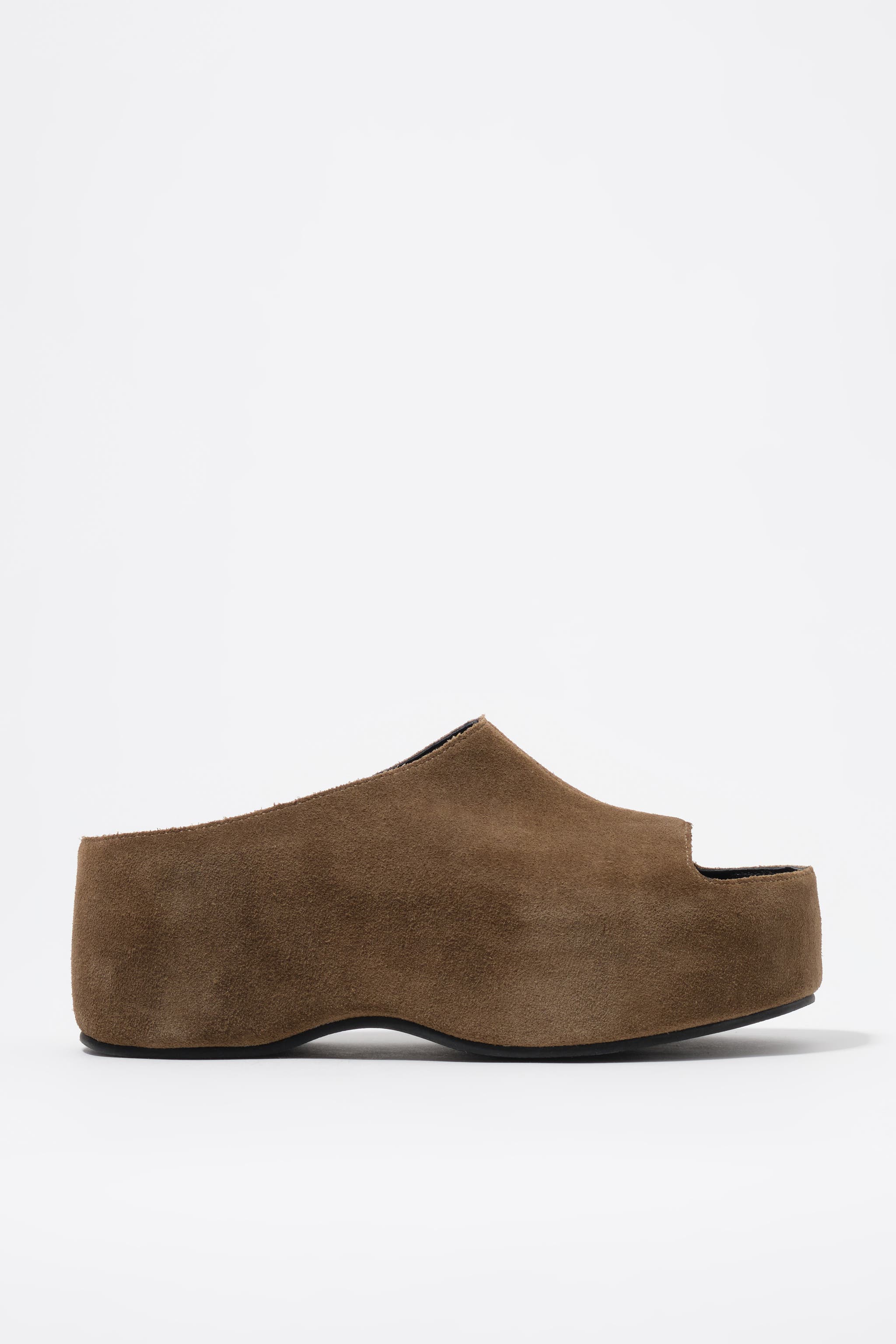 Suede Platform Sandals, Main, color, OLIVE