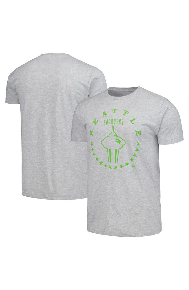 Stadium Essentials Men's Stadium Essentials Heather Gray Seattle Sounders FC Coin T-Shirt, Alternate, color, 