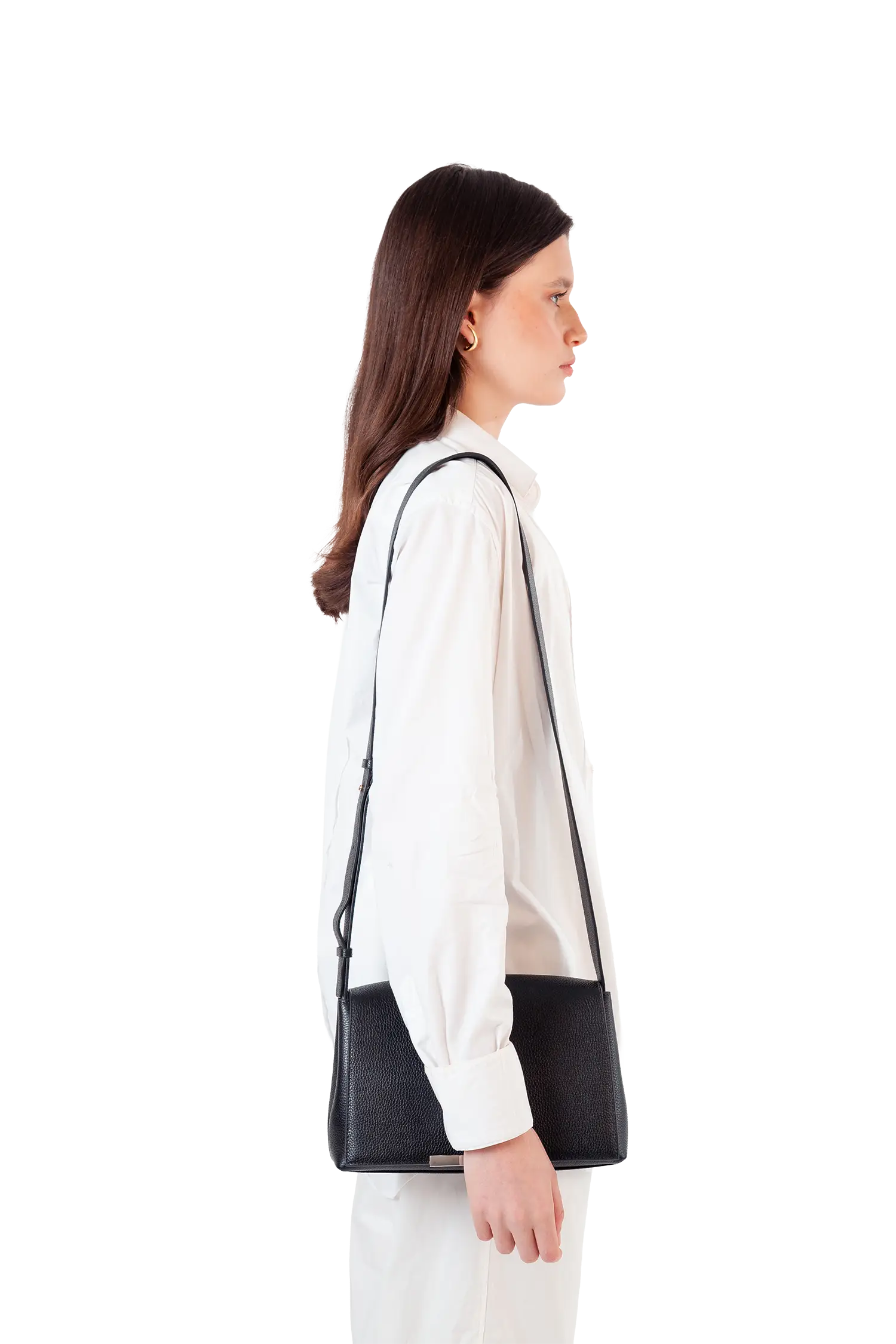 11AM Leather Crossbody Bag, Alternate, color, Black