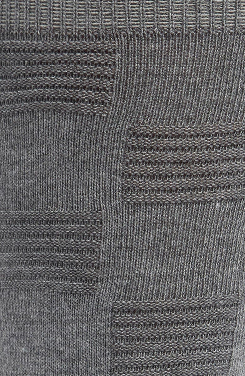 Nordstrom Textured Check Viscose Blend Socks, Alternate, color, Heather Grey