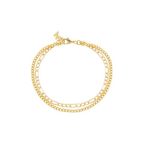 Two In One Chunky Double Chain Bracelet