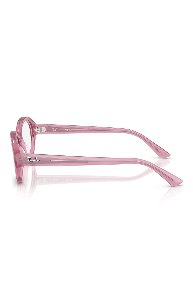 54mm Oval Optical Glasses, Alternate, color, PINK