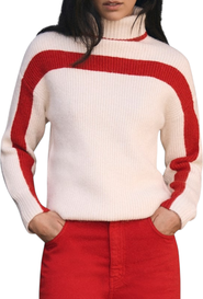 MINT VELVET Contrast Stripe Sweater