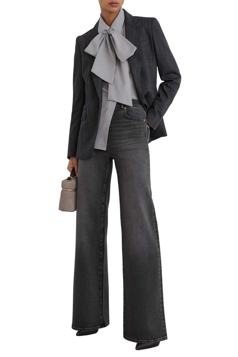 Jas High Waist Wide Leg Jeans, Alternate, color, WASHED GREY