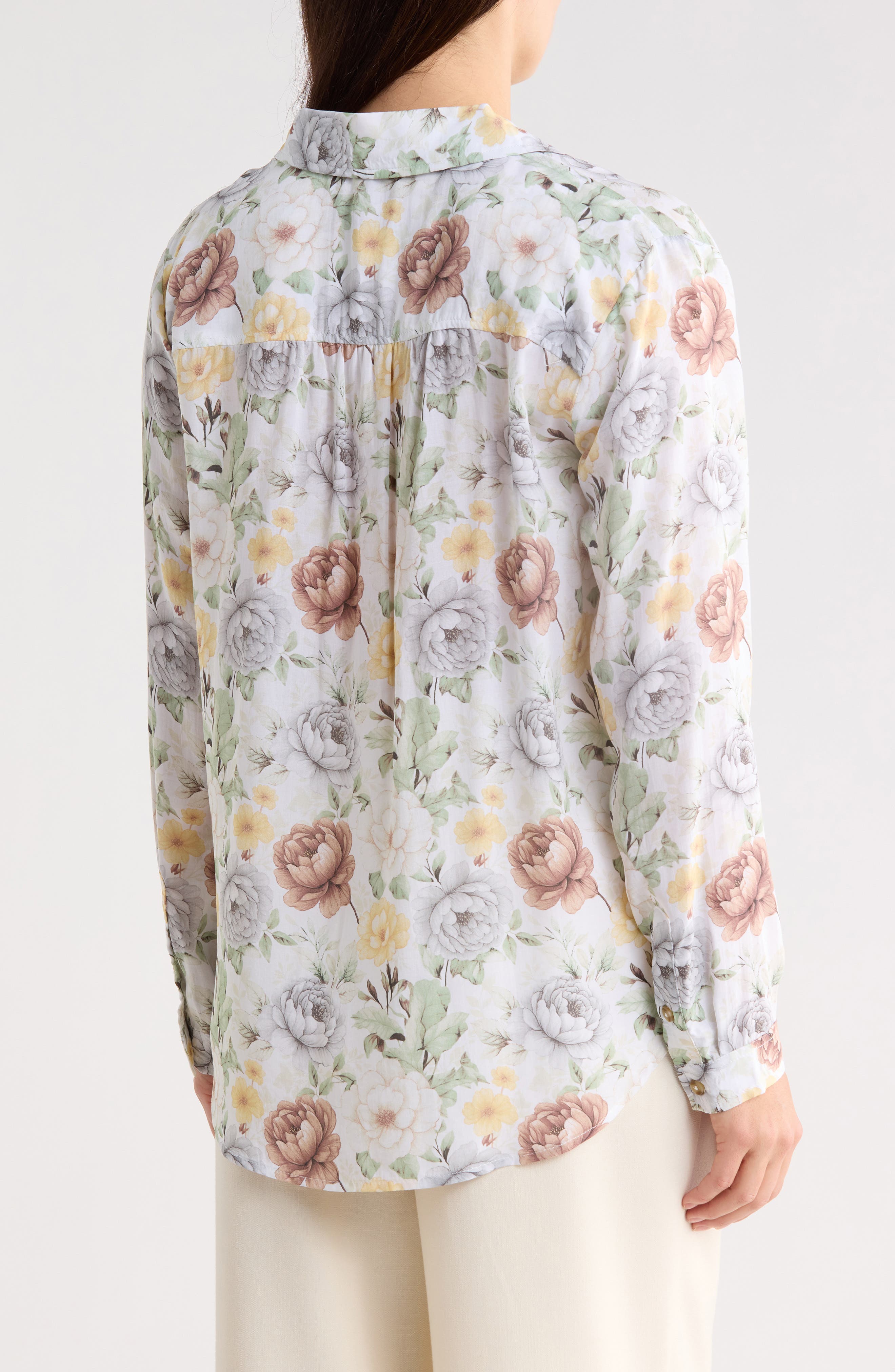 Floral Button-Down Shirt - image 2