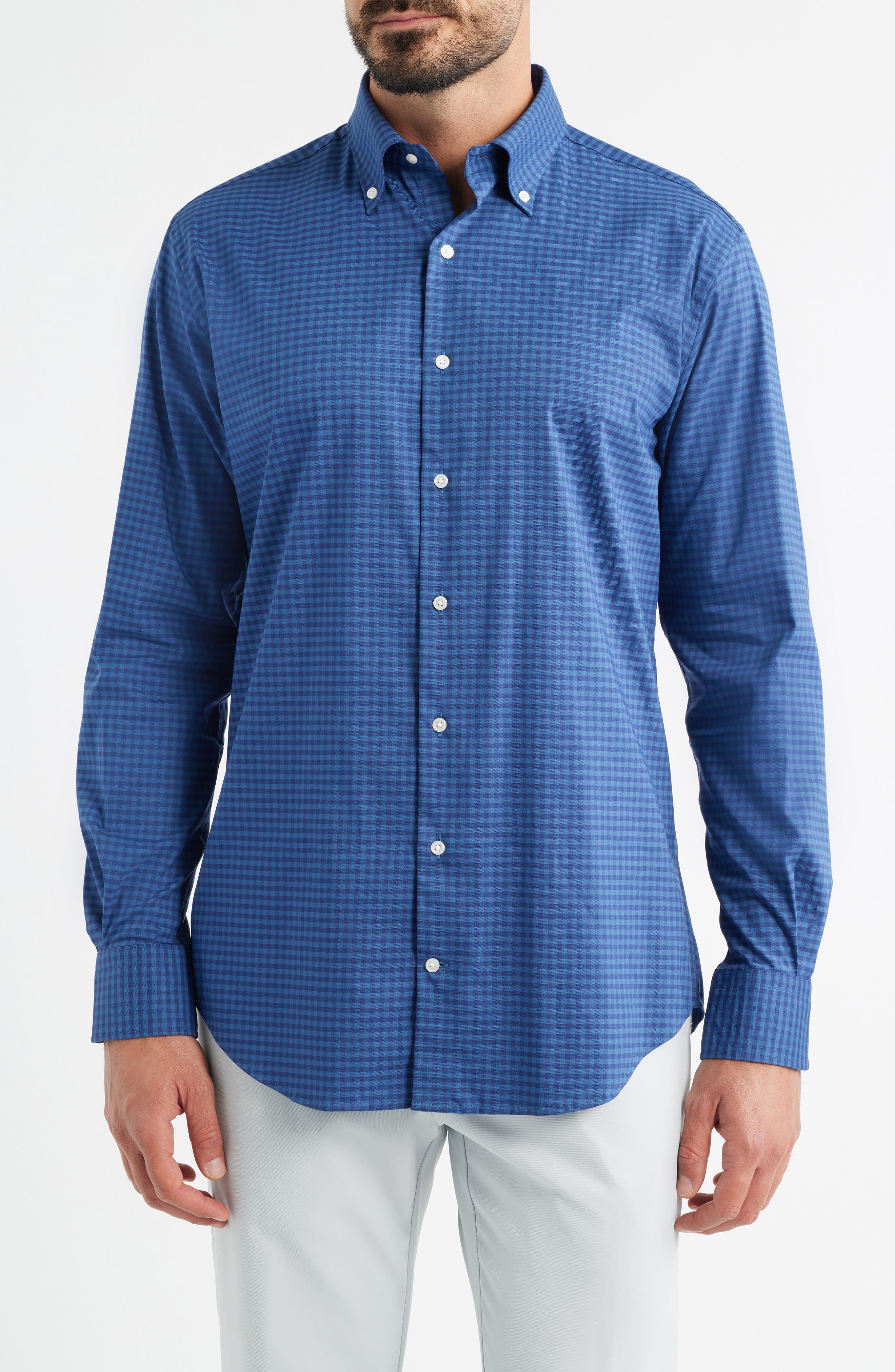 Crown Light Plaid Button-Down Shirt - image 3