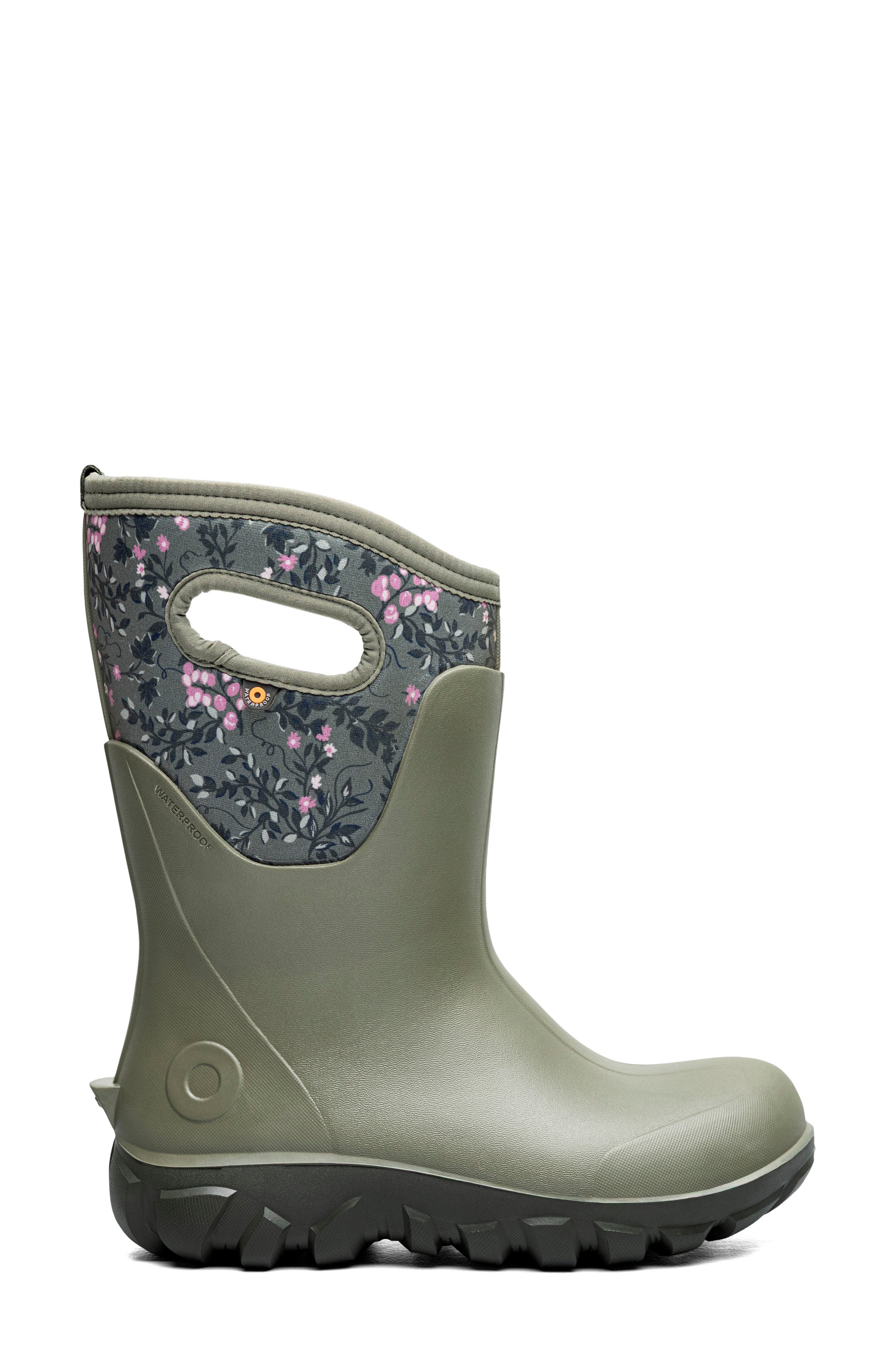Bogs Classic Seamless Tall Rain Boot, Alternate, color, Olive Multi