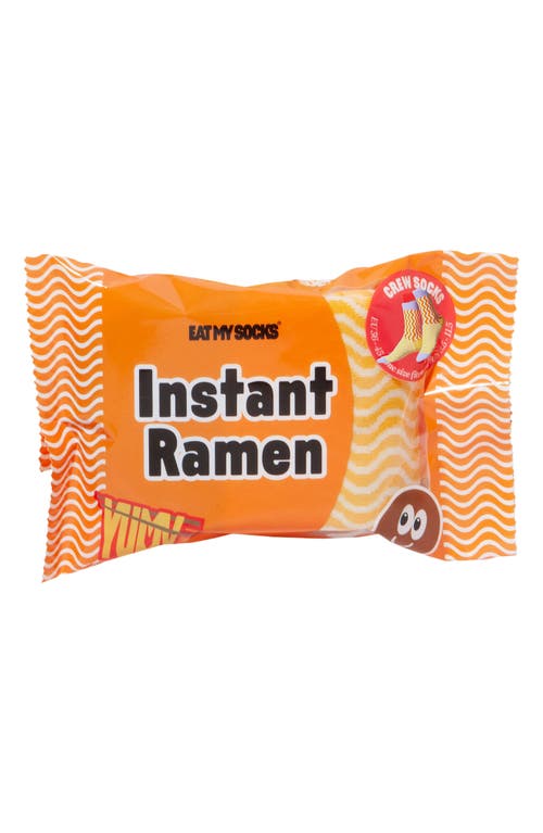Doiy Chicken Ramen 3d Crew Socks In Yellow