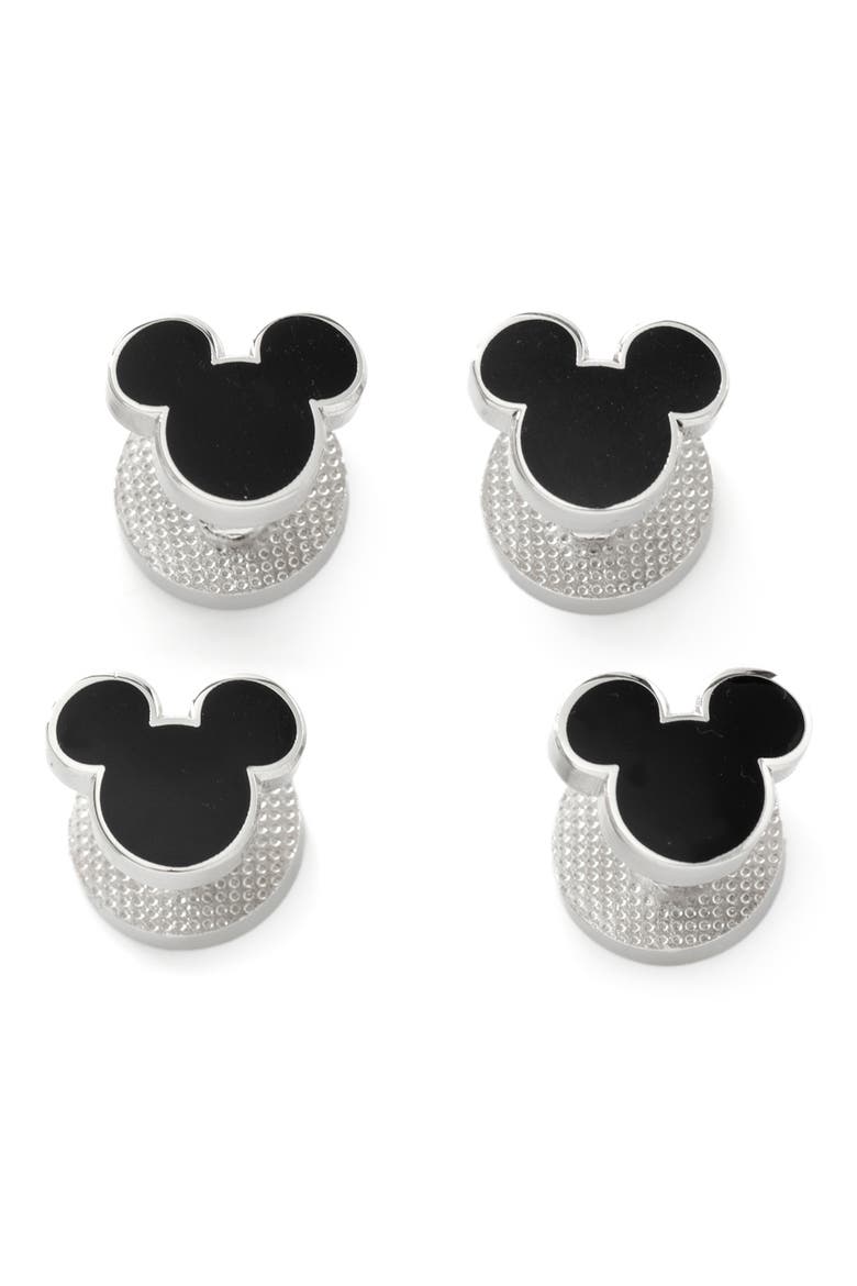 Men's Disney Mickey Mouse Silhouette Stud Set, Main, color, BLACK