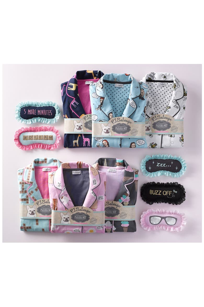Print Jersey Pajamas, Alternate, color, GREY ICE CREAM
