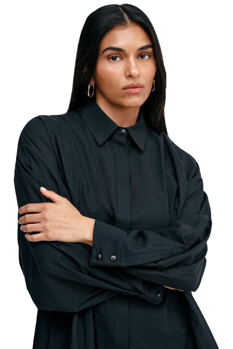 Patchin High/Low Tunic, Alternate, color, BLACK