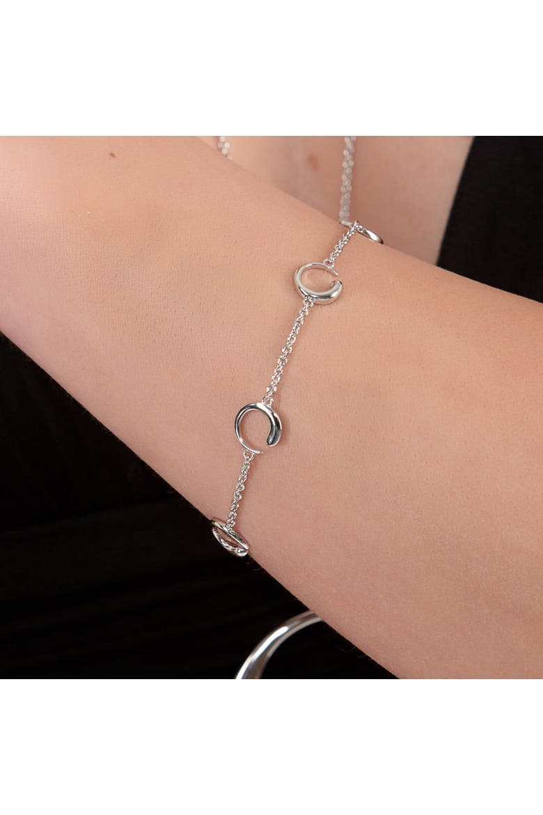 Luna Station Bracelet, Alternate, color, Sterling Silver