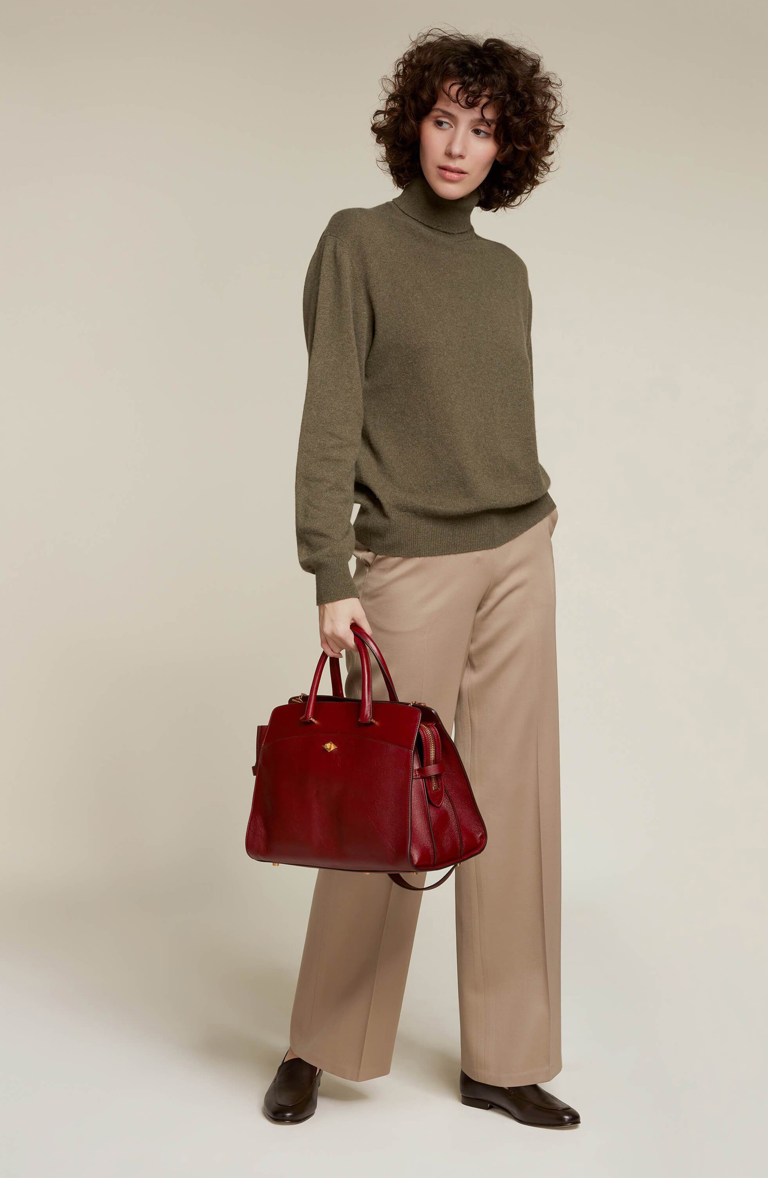 Métier London Private Eye Buffalo Leather Satchel, Main, color, 