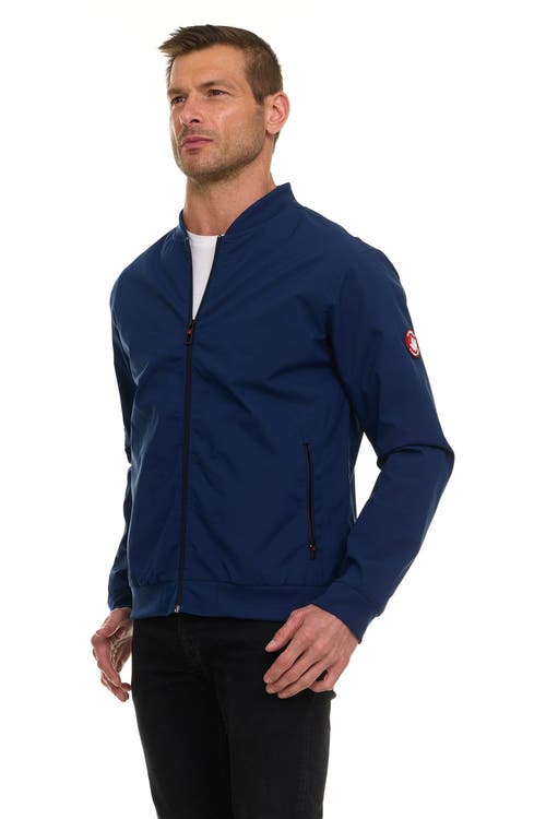 Canada Weather Gear Water Resistant Microfiber Bomber Jacket In Blue