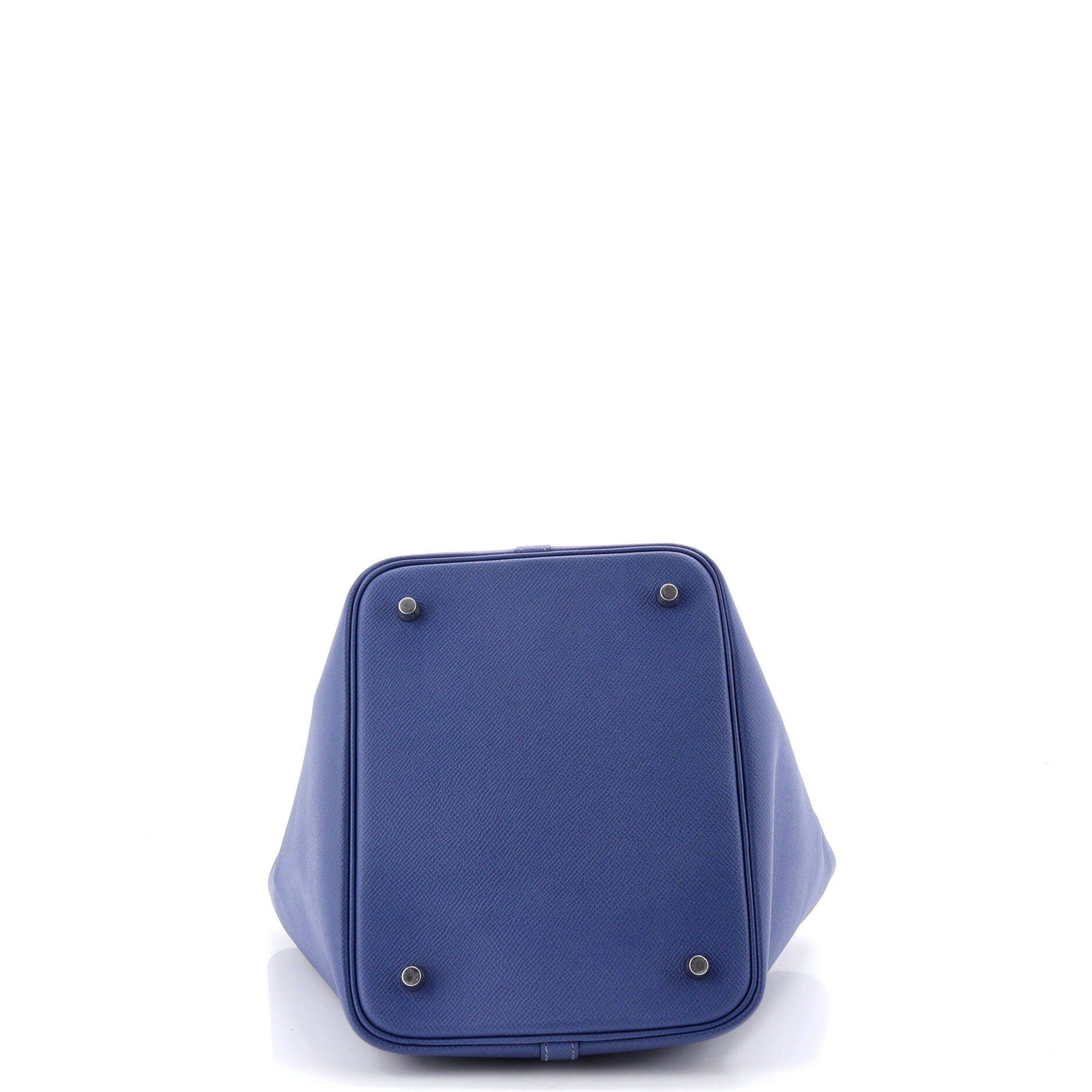 Picotin Lock Bag Tressage Epsom MM, Alternate, color, Blue