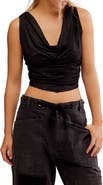 Free People City Nights Cowl Neck Sleeveless Top